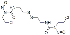 (-)-1,1'-Dithiodiethylenebis[3-(2-chloroethyl)-3-nitrosourea] Struktur