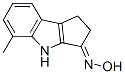 Cyclopent[b]indol-3(2H)-one, 1,4-dihydro-5-methyl-, oxime (9CI) 化学構造式