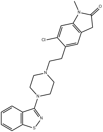 N-METHYL ZIPRASIDONE 结构式