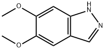 5,6-ジメトキシ-1H-インダゾール 化学構造式