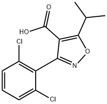 3-(2,6-Dichlorophenyl)-5-isopropylisoxazole-4-carboxylic acid Structure