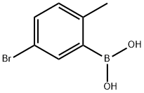 5-BROMO-2-METHYLPHENYLBORONIC ACID, 774608-13-8, 结构式