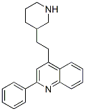2-フェニル-4-[2-(3-ピペリジニル)エチル]キノリン 化学構造式