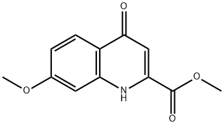 7-Methoxy-4-oxo-1,4-dihydro-quinoline-2-carboxylic acid methyl ester 结构式