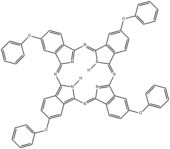 2,9,16,23-TETRAPHENOXY-29H,31H-PHTHALOCYANINE Struktur