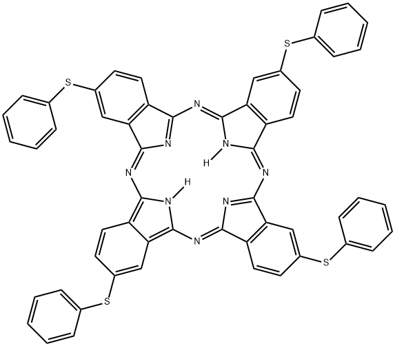 2,9,16,23-TETRAKIS(PHENYLTHIO)-29H,*31H- PHTHALOCYAN Struktur