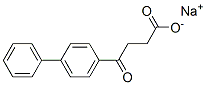 gamma-Oxo-(1,1'-biphenyl)-4-butanoic acid, sodium salt 结构式