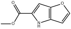 4H-呋喃并[3,2-B!吡咯-5-羧酸甲酯 结构式