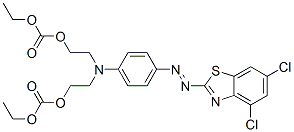 ethyl 5-[4-[(4,6-dichlorobenzothiazol-2-yl)azo]phenyl]-9-oxo-2,8,10-trioxa-5-azadodecanoate 结构式