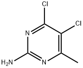 4,5-ジクロロ-6-メチル-2-ピリミジンアミン 化学構造式