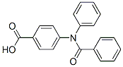 4-(N-Benzoylphenylamino)benzoic acid Structure