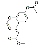 3-[2,4-Bis(acetyloxy)phenyl]acrylic acid methyl ester Structure