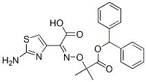 2-amino-alpha-[[2-(diphenylmethoxy)-1,1-dimethyl-2-oxoethoxy]imino]thiazol-4-acetic acid Structure
