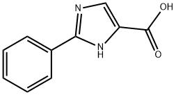 2-フェニル-1H-イミダゾール-4-カルボン酸 化学構造式