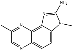 2-AMINO-3,8-DIMETHYLIMIDAZO[4,5-F]QUINOXALINE Struktur