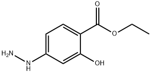 Benzoic acid, 4-hydrazino-2-hydroxy-, ethyl ester (9CI) 结构式