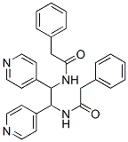 2-phenyl-N-[2-[(2-phenylacetyl)amino]-1,2-dipyridin-4-yl-ethyl]acetami de Structure