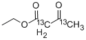 3-オキソブタン酸エチル(2,4-13C2) 化学構造式