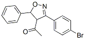1-[3-(4-Bromophenyl)-4,5-dihydro-5-phenylisoxazol-4-yl]ethanone Struktur
