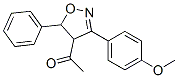 1-[4,5-Dihydro-3-(4-methoxyphenyl)-5-phenylisoxazol-4-yl]ethanone Structure