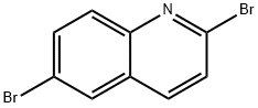 2,6-二溴喹啉 结构式