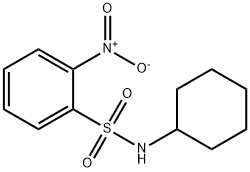 N-cyclohexyl-2-nitrobenzenesulphonamide  Structure