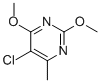 5-CHLORO-2,4-DIMETHOXY-6-METHYLPYRIMIDINE,7752-69-4,结构式