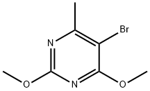 5-BROMO-2,4-DIMETHOXY-6-METHYLPYRIMIDINE, 7752-70-7, 结构式