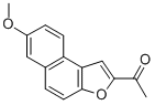 Ethanone, 1-(7-methoxynaphtho(2,1-b)furan-2-yl)- Struktur