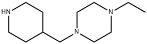 Piperazine, 1-ethyl-4-(4-piperidinylmethyl)- (9CI) Structure