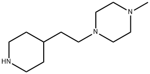 Piperazine, 1-methyl-4-[2-(4-piperidinyl)ethyl]- (9CI) Structure