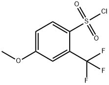4-Methoxy-2-(trifluoromethyl)benzenesulphonylchloride 化学構造式