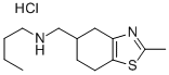 4,5,6,7-Tetrahydro-N-butyl-2-methyl-5-benzothiazolemethanamine hydroch loride Struktur