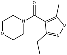 Morpholine, 4-[(3-ethyl-5-methyl-4-isoxazolyl)carbonyl]- (9CI) Struktur