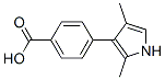 Benzoic acid, 4-(2,4-dimethyl-1H-pyrrol-3-yl)- (9CI) Struktur