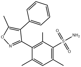 Benzenesulfonamide,  2,4,6-trimethyl-3-(5-methyl-4-phenyl-3-isoxazolyl)- Structure