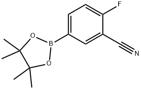 3-CYANO-4-FLUOROPHENYLBORONIC ACID, PINACOL ESTER Structure