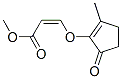 2-Propenoicacid,3-[(2-methyl-5-oxo-1-cyclopenten-1-yl)oxy]-,methylester,(2Z)-(9CI) Structure