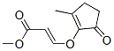 2-Propenoicacid,3-[(2-methyl-5-oxo-1-cyclopenten-1-yl)oxy]-,methylester,(2E)-(9CI) Structure