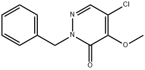 2-BENZYL-5-CHLORO-4-METHOXY-3(2H)-PYRIDAZINONE Structure