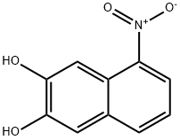 5-nitro-2,3-dihydroxynaphthalene 化学構造式