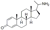 20-aminopregna-1,4-dien-3-one Structure