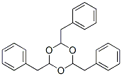 2,4,6-トリス(フェニルメチル)-1,3,5-トリオキサン 化学構造式