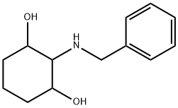 1,3-Cyclohexanediol, 2-[(phenylmethyl)amino]-, (1alpha,2ba,3alpha)- (9CI) Structure