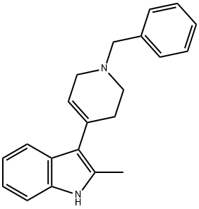 3-(1-BENZYL-1,2,3,6-TETRAHYDRO-PYRIDIN-4-YL)-2-METHYL-1H-INDOLE Struktur