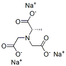 L-Alanine,N,N-bis(carboxymethyl)-,sodium salt Struktur