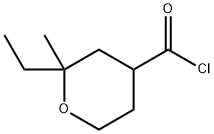 2H-Pyran-4-carbonylchloride,2-ethyltetrahydro-2-methyl-(9CI) Structure