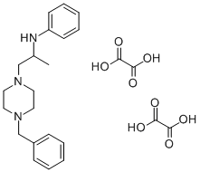 N-(1-Methyl-2-(4-benzylpiperazino)ethyl)aniline dioxalate Structure
