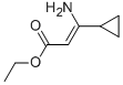 3-AMINO-3-CYCLOPROPYL-2-PROPENOIC ACID ETHYL ESTER,77570-31-1,结构式