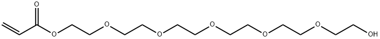 アクリル酸2-[2-[2-[2-[2-(2-ヒドロキシエトキシ)エトキシ]エトキシ]エトキシ]エトキシ]エチル 化学構造式